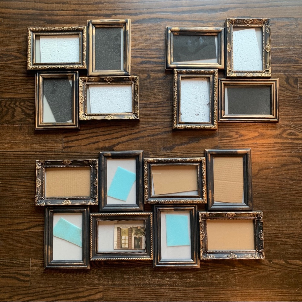 Set of 3 matching multi-photo frames